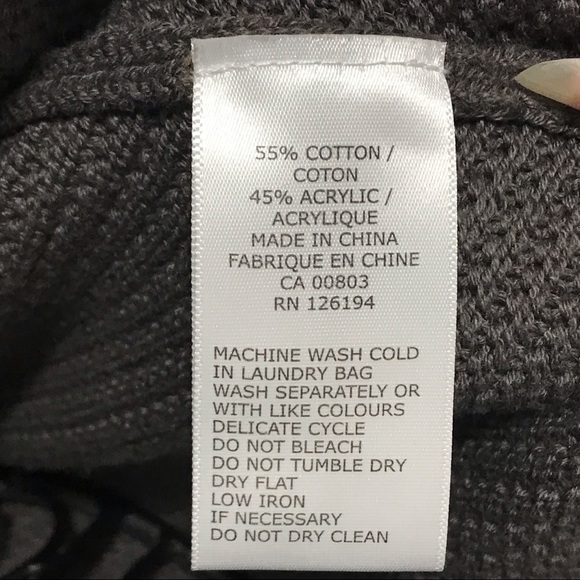 Jana gray knitted long cardigan sweater size Medium - Picture 5 of 8